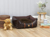 Holmsley Walled Dog Bed – Mahogany Brown, X-Small