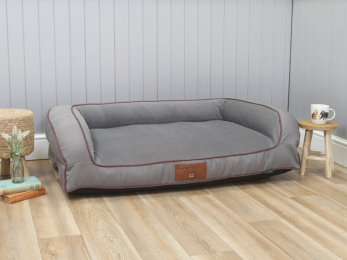 Savile Dog Sofa Bed Mason's Grey, Large - Main Image