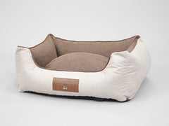 Burley Orthopaedic Walled Dog Bed - Cream Fudge, Medium