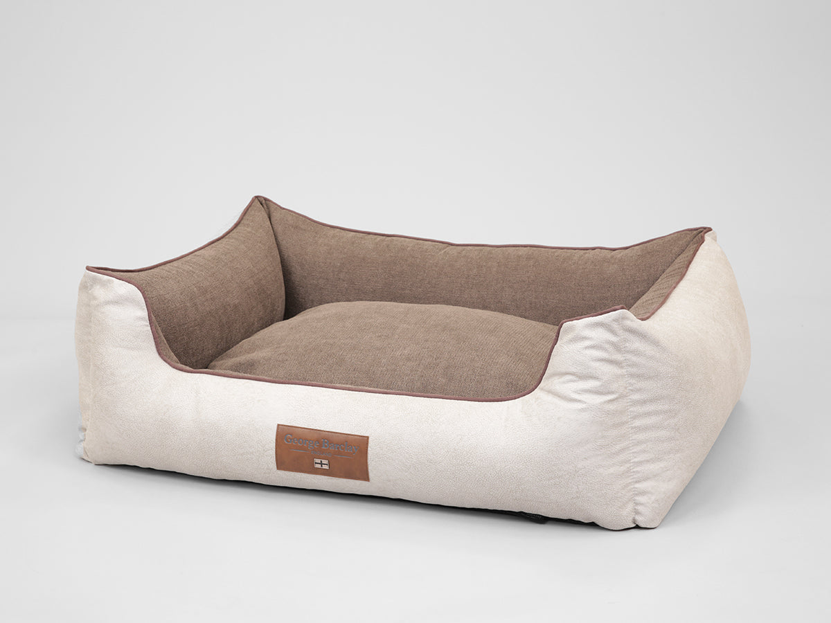 Burley Orthopaedic Walled Dog Bed For X Large Dogs Cream Fudge Colour
