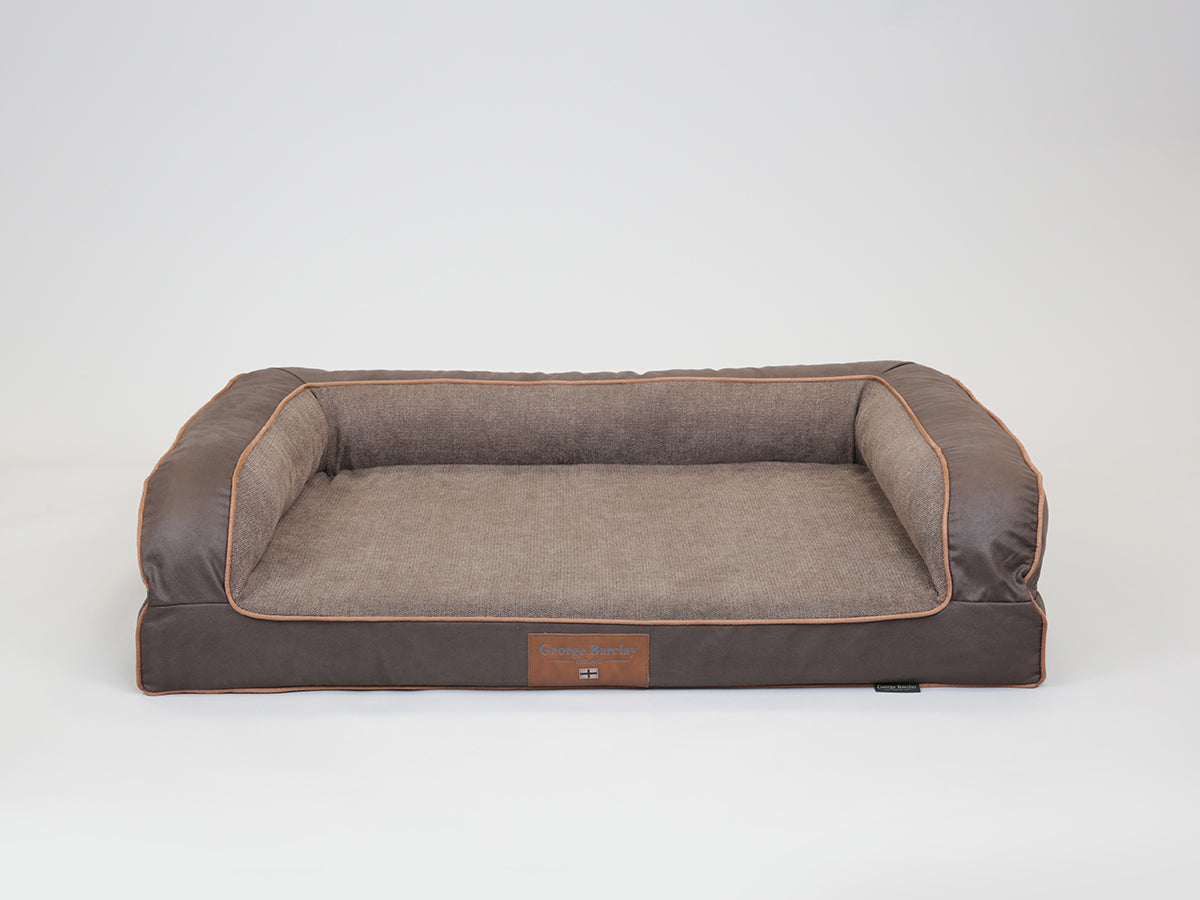 Burley Luxury Dog Sofa Bed For Large Dogs Chocolate Fudge Colour