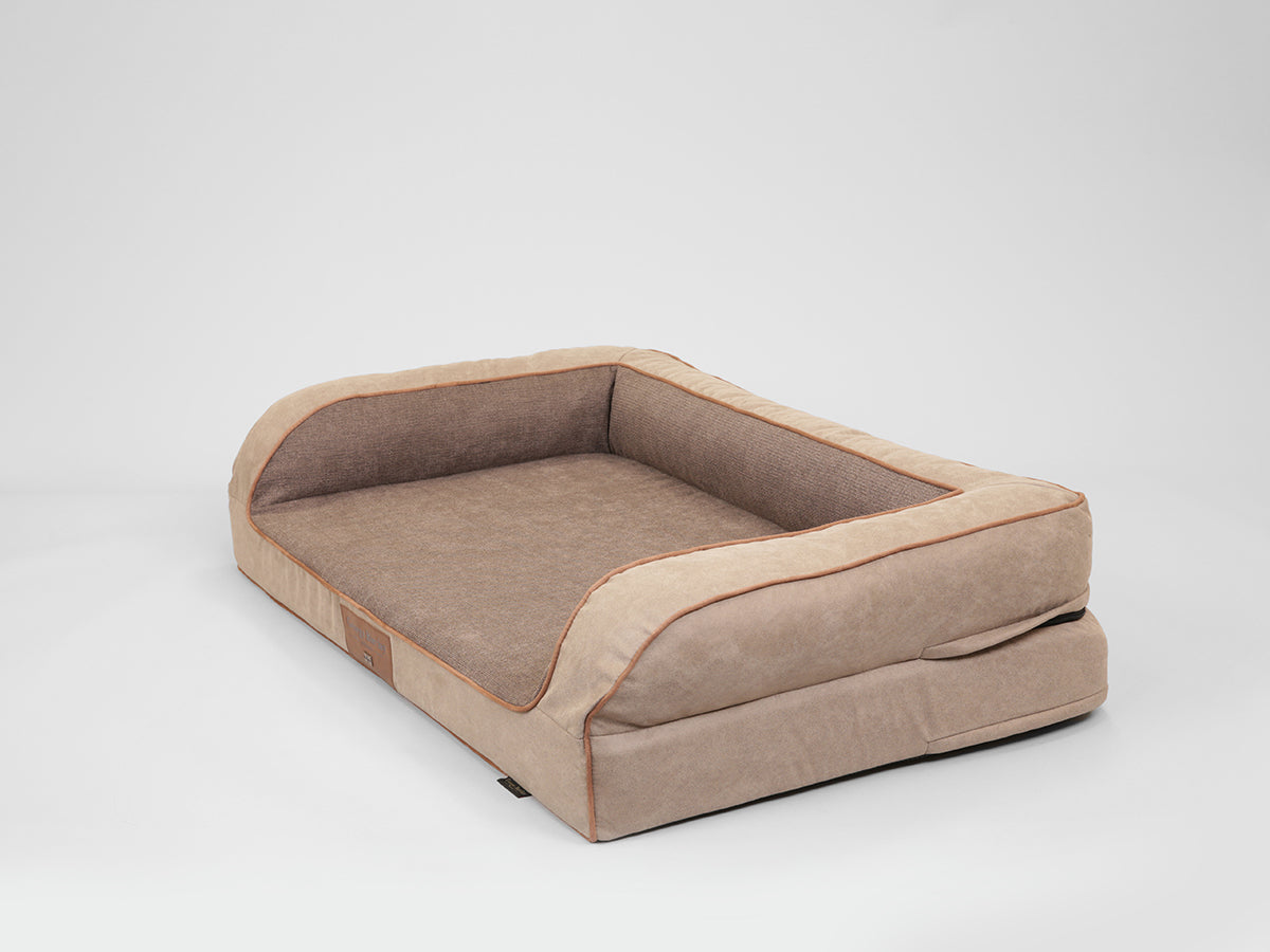 Burley Luxury Dog Sofa Bed For Large Dogs Toffee Fudge Colour