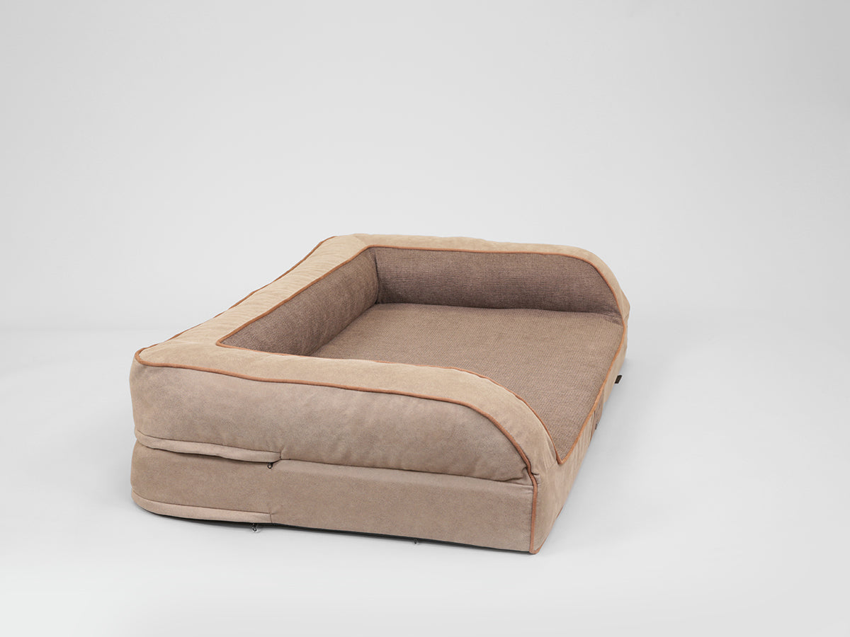 Burley Luxury Dog Sofa Bed For Large Dogs Toffee Fudge Colour