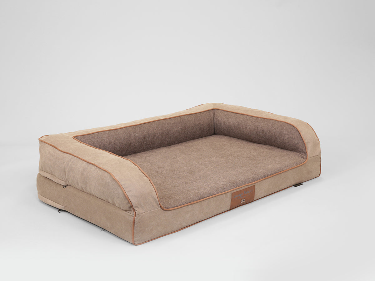Burley Luxury Dog Sofa Bed For Large Dogs Toffee Fudge Colour