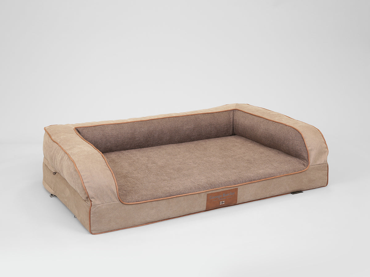 Burley Luxury Dog Sofa Bed For Large Dogs Toffee Fudge Colour