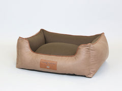 Holbury Orthopaedic Walled Dog Bed - Nougat, Medium