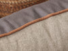 Beckley Orthopaedic Walled Dog Bed - Taupe / Chocolate, Large