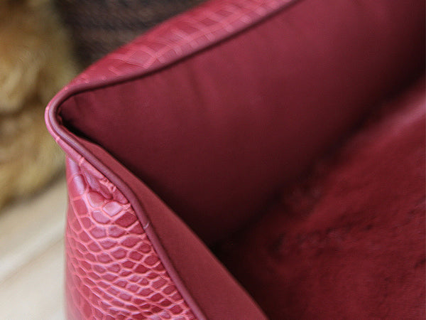 Holmsley Walled Dog Bed – Oxblood Red, X-Small