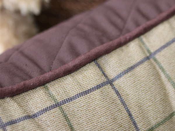 Country Orthopaedic Walled Dog Bed - Chestnut Brown, Small