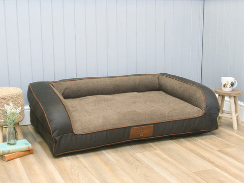 Holbury Dog Sofa Bed - Espresso, Large