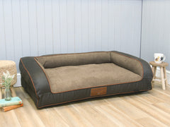 Holbury Dog Sofa Bed - Espresso, Large