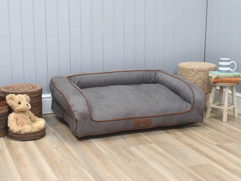 Ashurst Dog Sofa Bed - Fossil, Medium