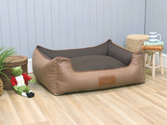 Holbury Orthopaedic Walled Dog Bed - Nougat, Large