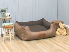 Holbury Orthopaedic Walled Dog Bed - Nougat, Medium