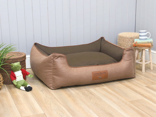 Holbury Orthopaedic Walled Dog Bed - Nougat, Large