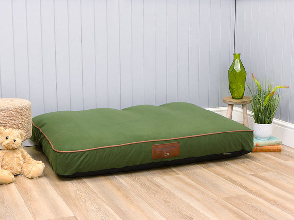 Oaklands Water-Resistant Dog Mattress - Chive, X-Large