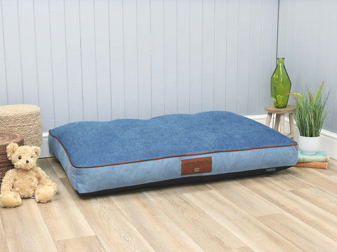Holbury Dog Mattress - Blue Yonder, X-Large