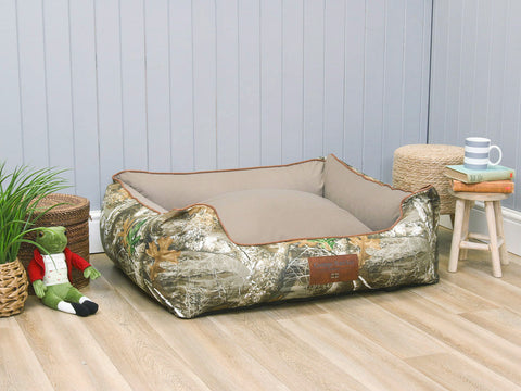Oaklands Water-Resistant Orthopaedic Walled Dog Bed - Realtree AP® Camo, Large