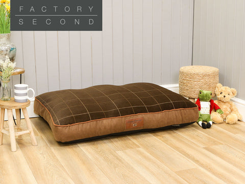 Heritage Dog Mattress - Chocolate, Large (Factory Second)