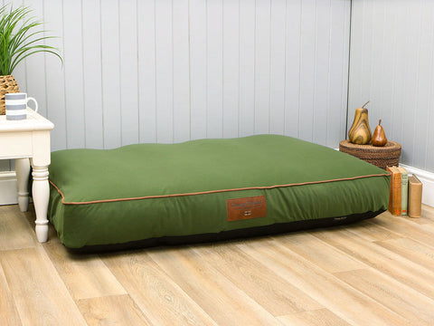 Oaklands Water-Resistant Dog Mattress - Chive, XX-Large