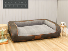 Heritage Dog Sofa Bed - Liquorice, Large (Factory Second)