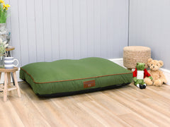 Oaklands Water-Resistant Dog Mattress - Chive, Large