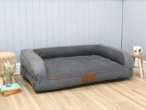 Holbury Dog Sofa Bed - Charcoal, Large
