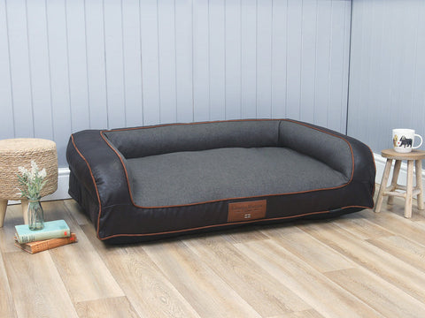 Ashurst Dog Sofa Bed - Walnut, Large