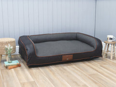Ashurst Dog Sofa Bed - Walnut, Large