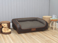 Ashurst Dog Sofa Bed - Walnut, Medium