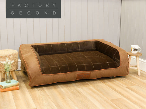 Heritage Dog Sofa Bed - Chocolate, Large (Factory Second)
