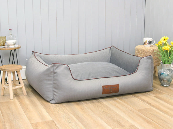 Savile Orthopaedic Walled Dog Bed - Mason's Grey, X-Large