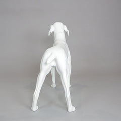 William - German Pointer Mannequin, Anti-Scratch White