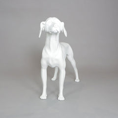 William - German Pointer Mannequin, Anti-Scratch White