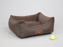 Savile Orthopaedic Walled Dog Bed - Tanner's Brown, Small