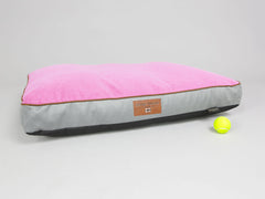 Selbourne Dog Mattress - Fossil / Fuchsia, Large