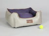 Selbourne Orthopaedic Walled Dog Bed - Taupe / Grape, Small