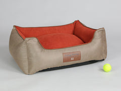 Selbourne Orthopaedic Walled Dog Bed - Ginger / Ember, Medium