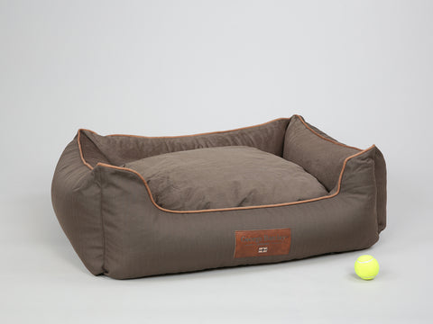 Savile Orthopaedic Walled Dog Bed - Tanner's Brown, Large