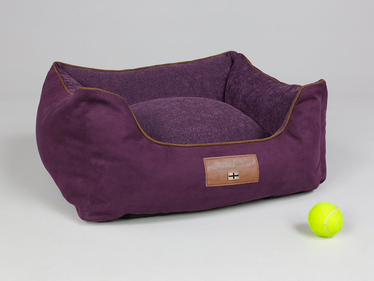 Exbury Orthopaedic Walled Dog Bed - Blackberry, Small