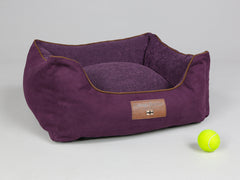 Exbury Orthopaedic Walled Dog Bed - Blackberry, Small