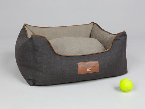 Hyde Orthopaedic Walled Dog Bed - Espresso / Latte, Small