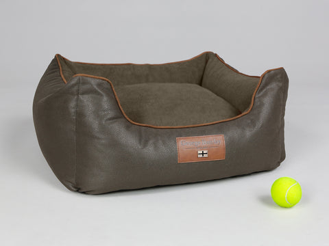 Beckley Orthopaedic Walled Dog Bed - Mahogany / Chestnut, Small