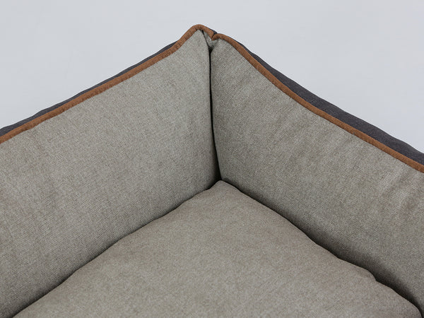 Hyde Orthopaedic Walled Dog Bed - Espresso / Latte, Small