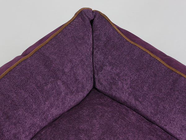 Exbury Orthopaedic Walled Dog Bed - Blackberry, Small