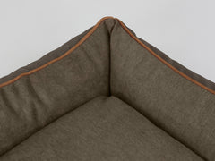 Beckley Orthopaedic Walled Dog Bed - Mahogany / Chestnut, Small