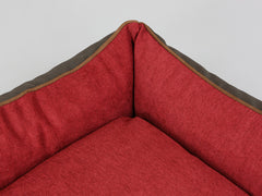 Beckley Orthopaedic Walled Dog Bed - Mahogany / Cherry, Small