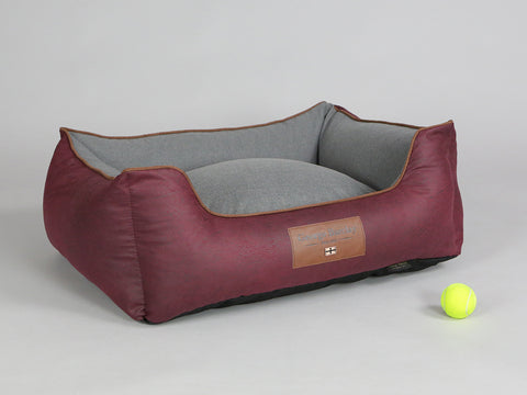Exbury Orthopaedic Walled Dog Bed - Chianti / Ash, Medium