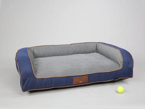 Savile Dog Sofa Bed - Mariner's Blue, Large