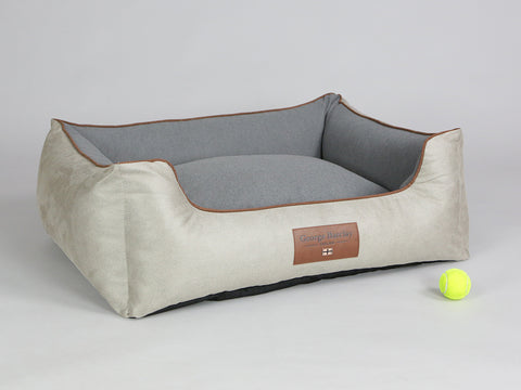 Selbourne Orthopaedic Walled Dog Bed - Taupe / Ash, Large